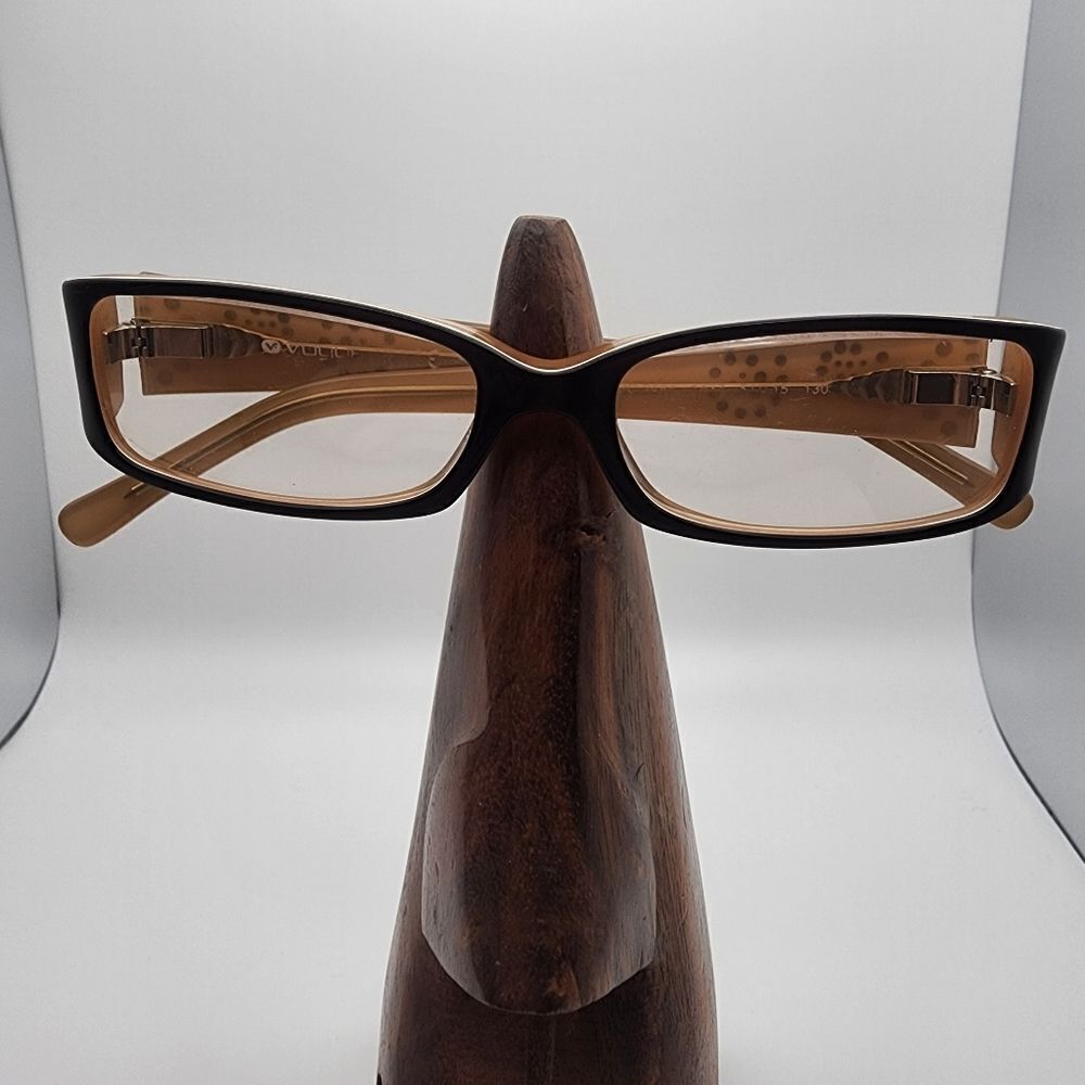 Vogue Brown, Tan, & Gold Prescription Glasses Frames